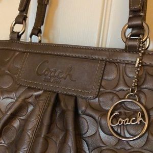 Coach Embossed Leather Purse